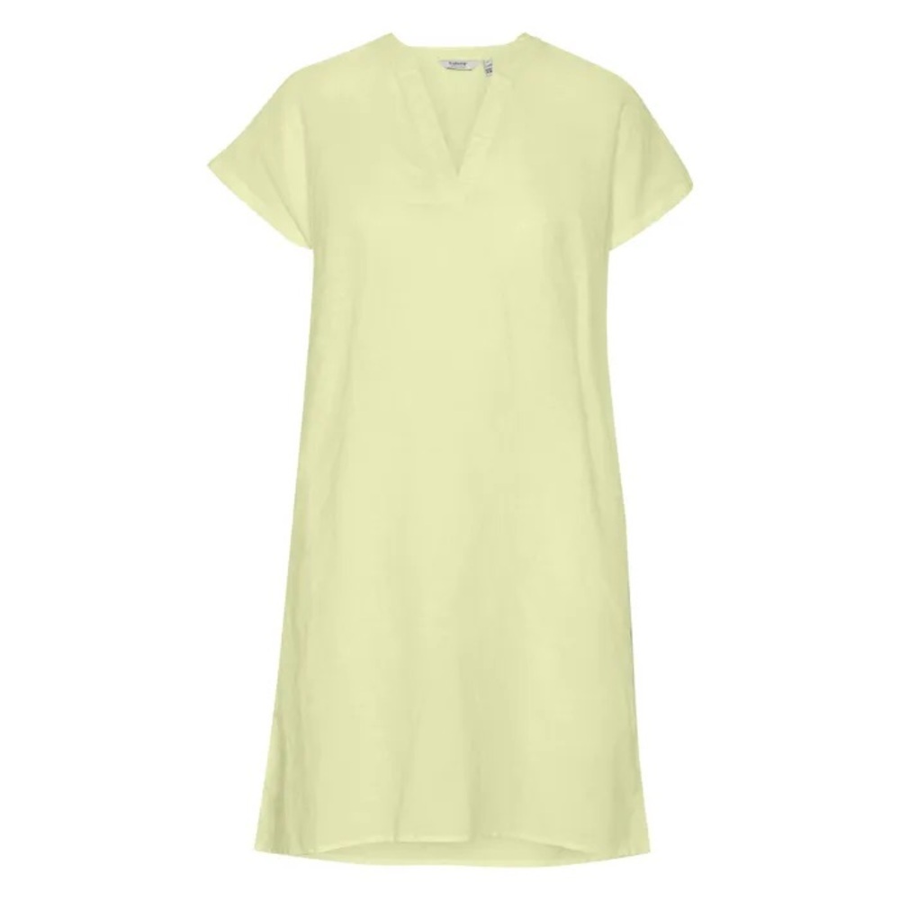 NWT Linen blend dress by European b.young soft pale yellow colour